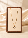Roman Numeral Pearl Pendant Necklace