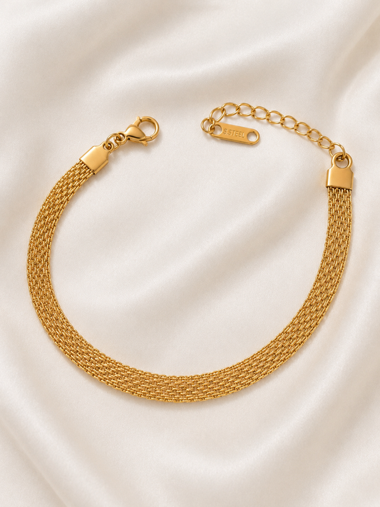 Golden Mesh Luxe Bracelet