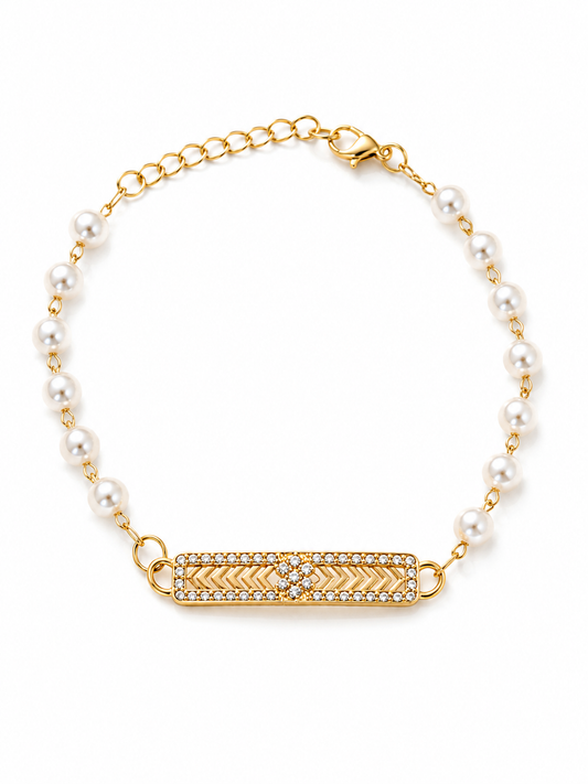 Pearl Luxe Crystal Bracelet