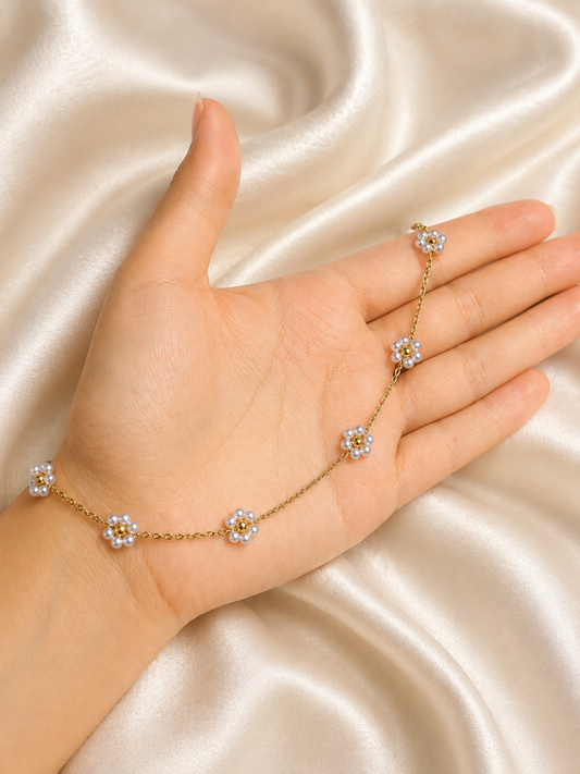 Pearl Blossom Permanent Bracelet