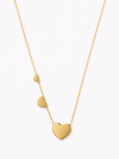 🤎 Heart Trio Necklace