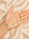 Turquoise Charm Permanent Bracelet