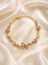Lavender Butterfly Tulip Bracelet
