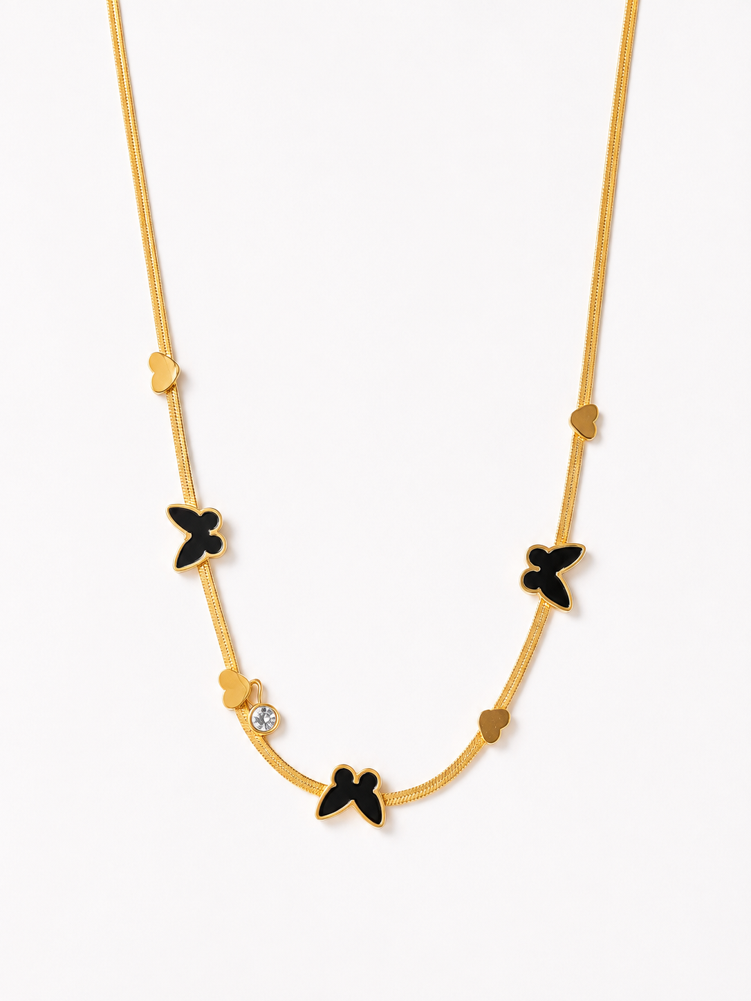 Black Butterfly Necklace