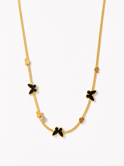 Black Butterfly Necklace