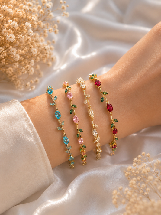 Tulip Bracelet Bundle (Set of 4) + Gold Tone | Zevar Co.