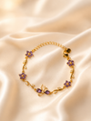 Lavender Tulip Bow Bracelet