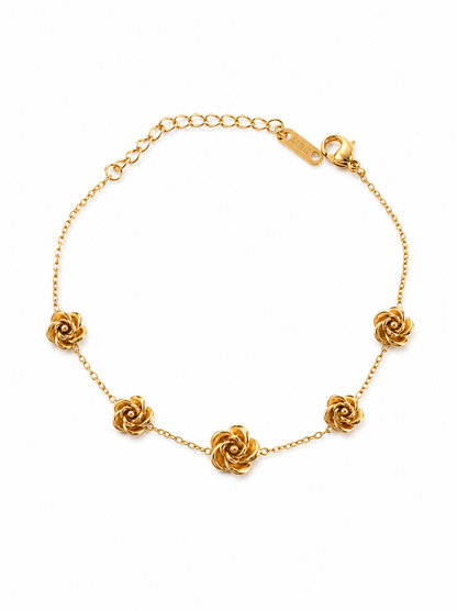 Golden Rose Bloom Bracelet