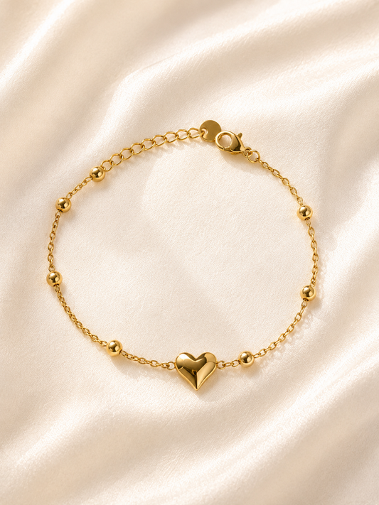 Heart Beaded Luxe Bracelet