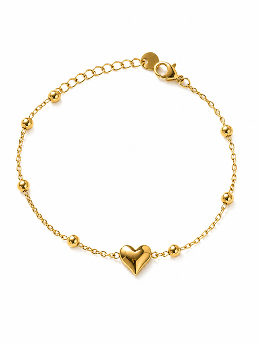 Heart Beaded Luxe Bracelet
