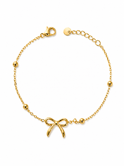 Golden Bow Dainty Bracelet