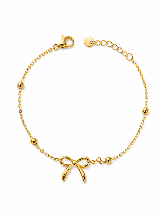 Golden Bow Dainty Bracelet