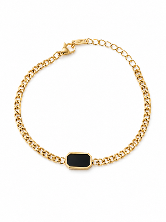 Black Onyx Link Bracelet