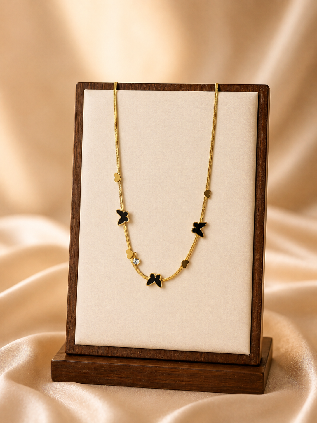 Black Butterfly Necklace