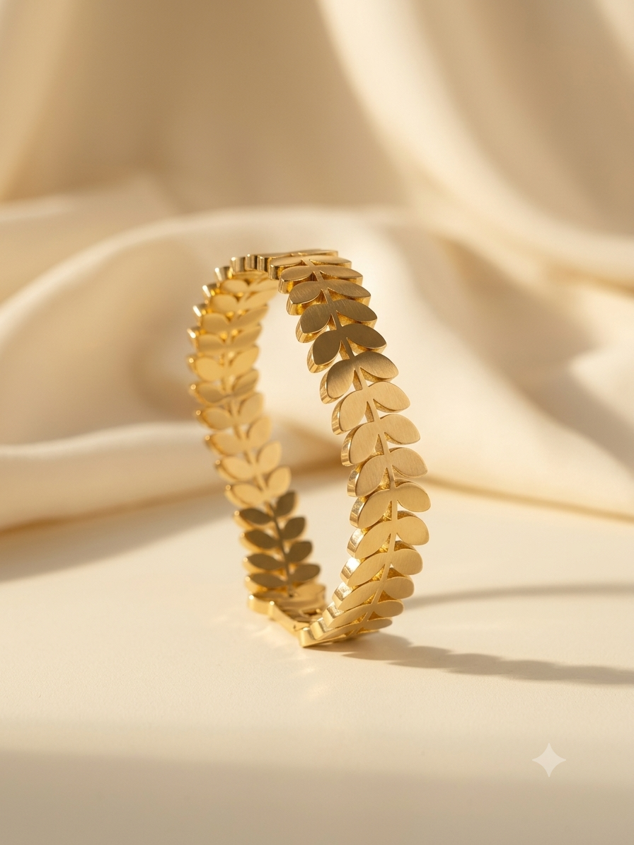 Luxury Leaf Vine Bracelet - Premium Stainless Steel
