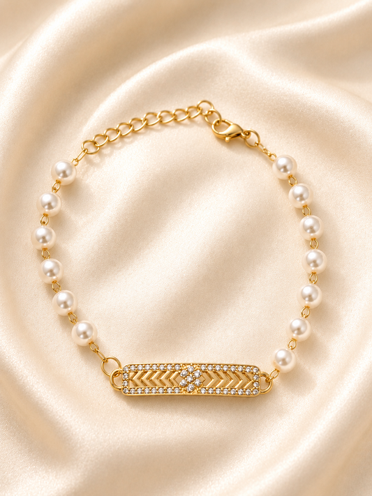 Pearl Luxe Crystal Bracelet