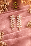 Blush Blossom Drop Earrings - Gold Tone | Zevar Co.