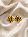 Abstract Sculpted Stud Earrings | Stainless Steel | Zevar Co.